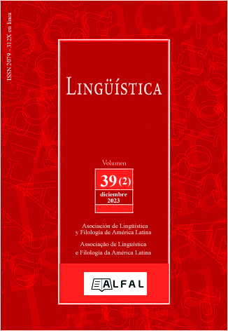					View Vol. 39 No. 2 (2023): Lingüística
				